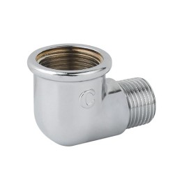 GOMITO RIDOTTO FM OTTONE CROMO 1" x 1/2