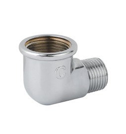 GOMITO RIDOTTO FM OTTONE CROMO 1" x 3/4