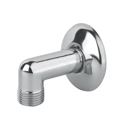 GOMITO MM 1/2 CON ROSONE OTTONE CROMO 1/2