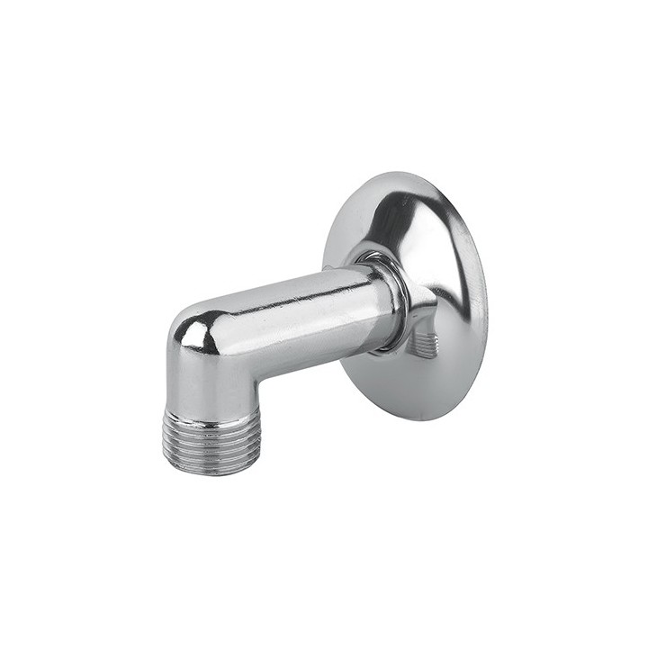GOMITO MM 1/2 CON ROSONE OTTONE CROMO 1/2