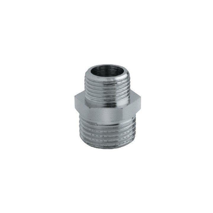 NIPPLES RIDOTTO OTTONE CROMATO 1/8 x 1/4
