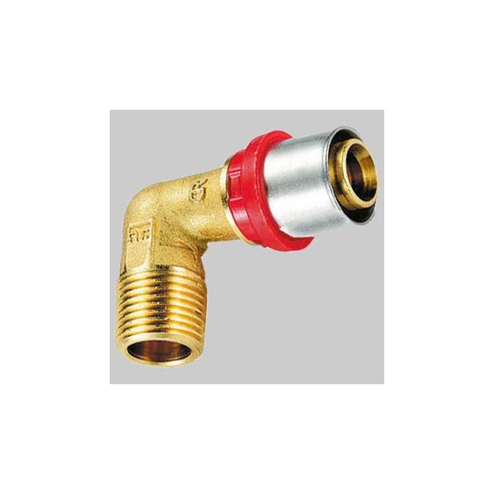 RACCORDO CURVO MASCHIO A PRESSARE TIEMME - 40 x 1" 1/4