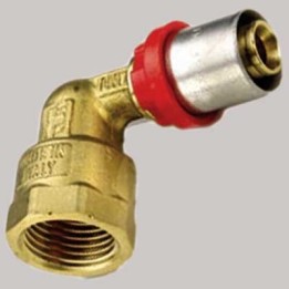 RACCORDO CURVO FEMMINA A PRESSARE TIEMME - 26 x 3/4