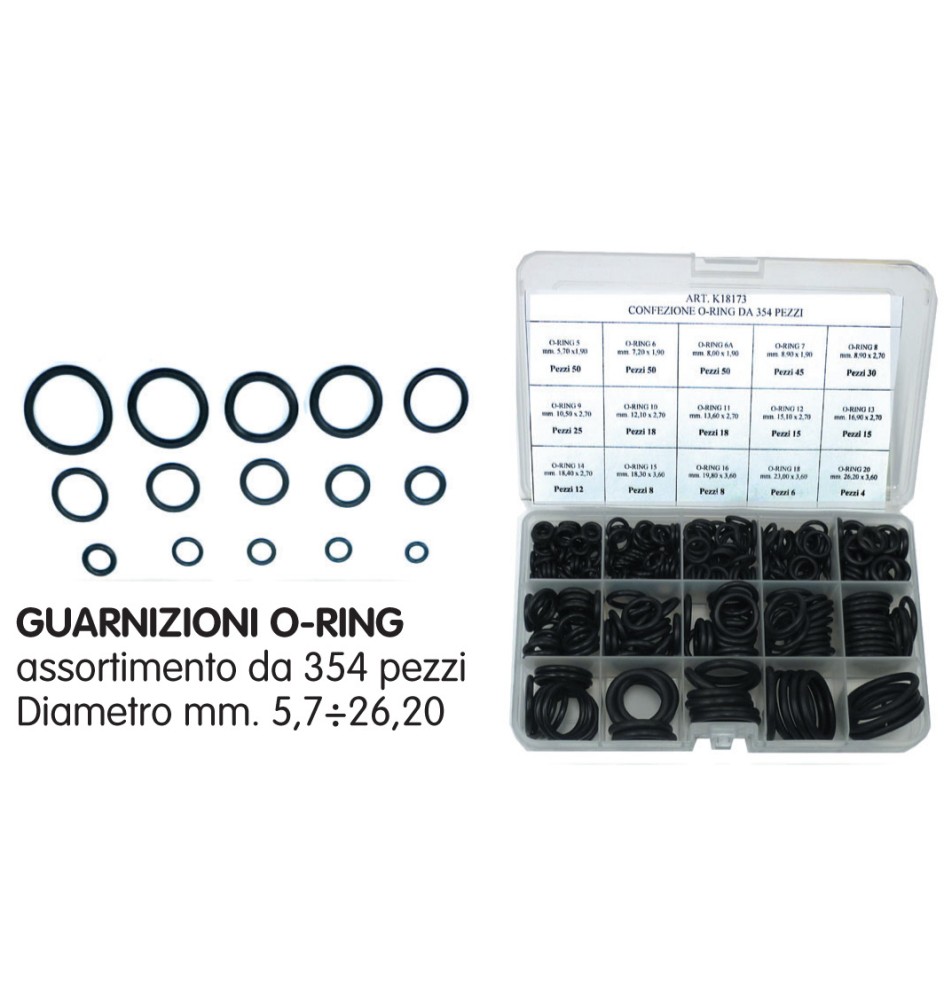 CASSETTA O-RING MISTA 354 PZ