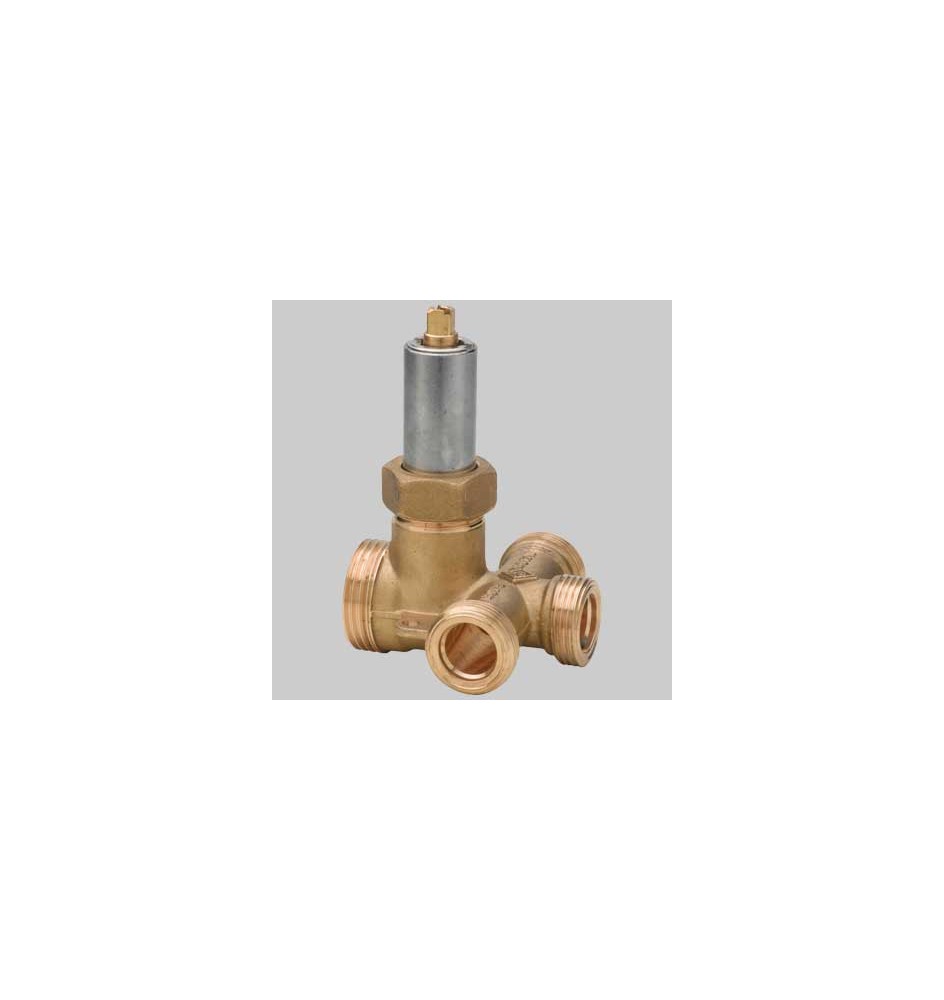 VALVOLA TRE USCITE PER CASSETTA DA INCASSO GAS - 1" ingresso 3/4 uscita dn 15