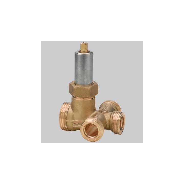 VALVOLA TRE USCITE PER CASSETTA DA INCASSO GAS - 1" ingresso 3/4 uscita dn 15