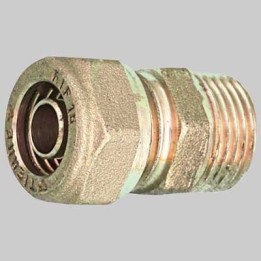 RACCORDO DIRITTO MASCHIO PER TUBO COBRA-PEX - 3/4 x 22 S. 3