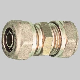 RACCORDO DIRITTO DOPPIO PER TUBO COBRA-PEX - 22 x 22 S. 3