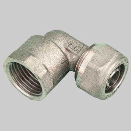 RACCORDO A GOMITO FEMMINA PER TUBO COBRA-PEX - 1/2 x 22 S. 3