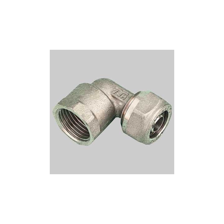 RACCORDO A GOMITO FEMMINA PER TUBO COBRA-PEX - 3/4 x 22 S. 3