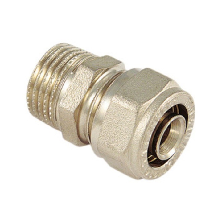 RACCORDO DIRITTO MASCHIO 16X1/2 P/MULTISTR