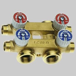 COLLETTORE TOTEM CALDO-FREDDO - M.3/4 2x2-1/2x16