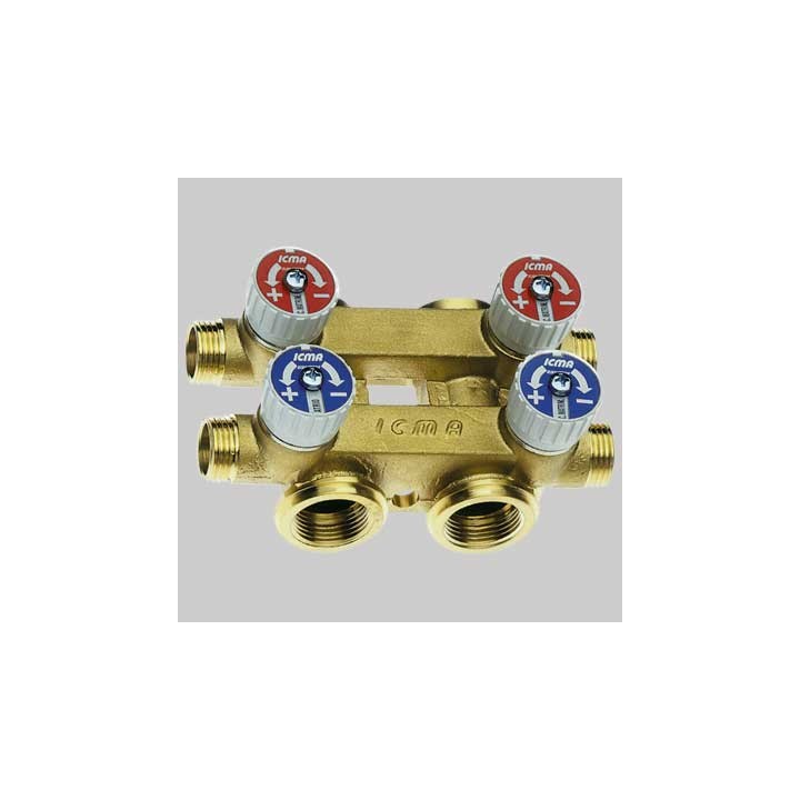 COLLETTORE TOTEM CALDO-FREDDO - M.3/4 2x2-1/2x16