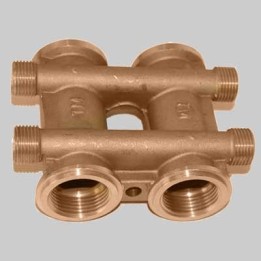 COLLETTORE COMPLANARE TIEMME - 1" 2x2
