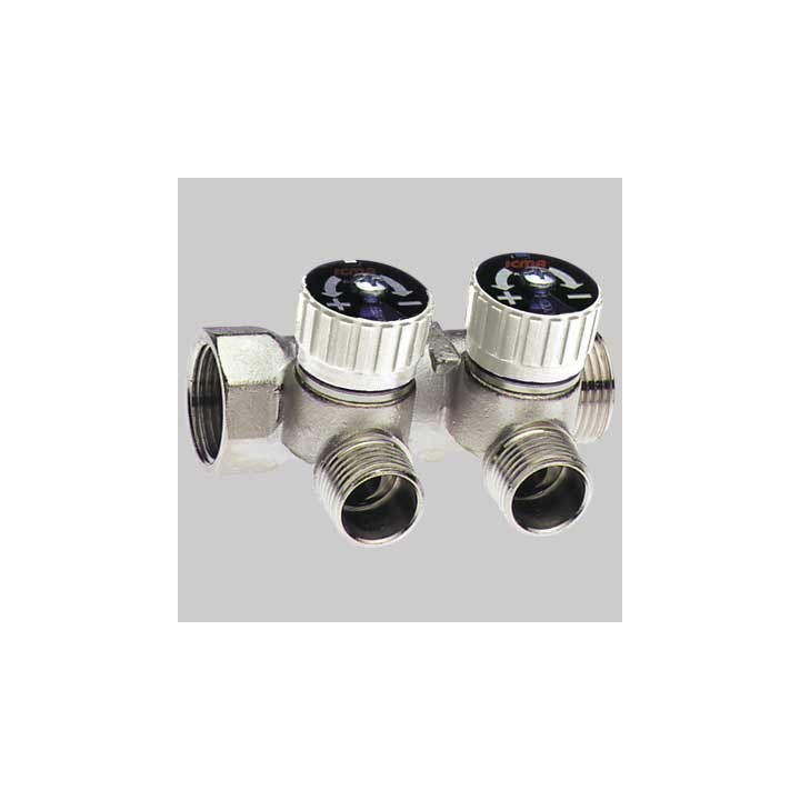 COLLETTORE LINEARE CON RUBINETTI ICMA 1 - 3/4x1/2 2 Vie