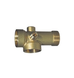 RACCORDO IN OTTONE A 5 VIE PROLUNGATO H. 91 mm.