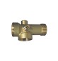 RACCORDO IN OTTONE A 5 VIE PROLUNGATO H. 91 mm.