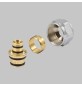 ADATTATORE CROMATO PER TUBO MULTISTRATO - 16x2,0 - 24x19