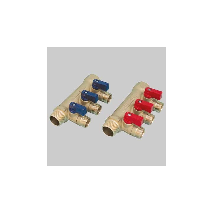 COLLETTORE NINO 3/4 TIEMME - 2 vie- 1/2x16 Leva Rossa