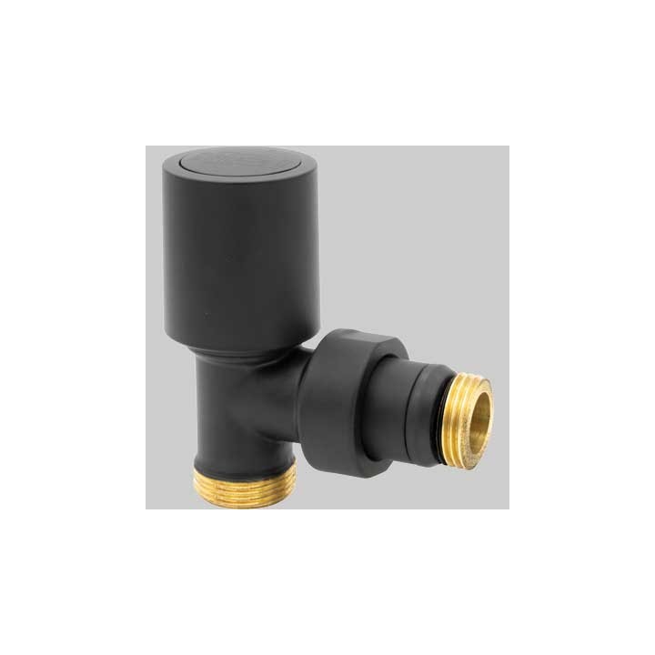 VALVOLA AIDA TERMOSTATICA A SQUADRA NERA - 3/8 - 24x1,5