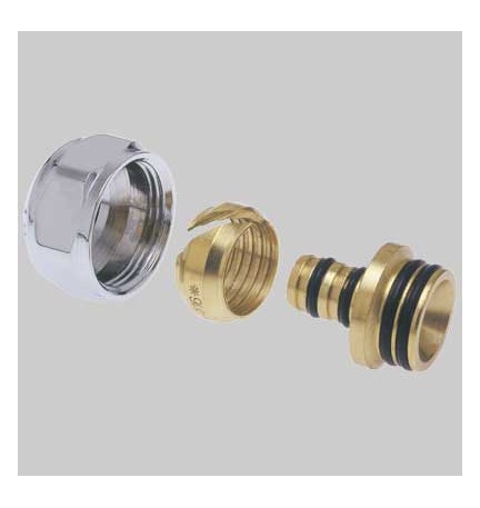 ADATTATORE MULTISTRATO CALOTTA CROMATA - Ø 16x2 - 24 x 1.5