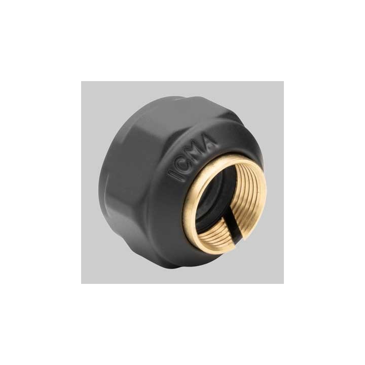 ADATTATORE RAME CALOTTA NERO OPACO - Ø 12 - 24x1,5