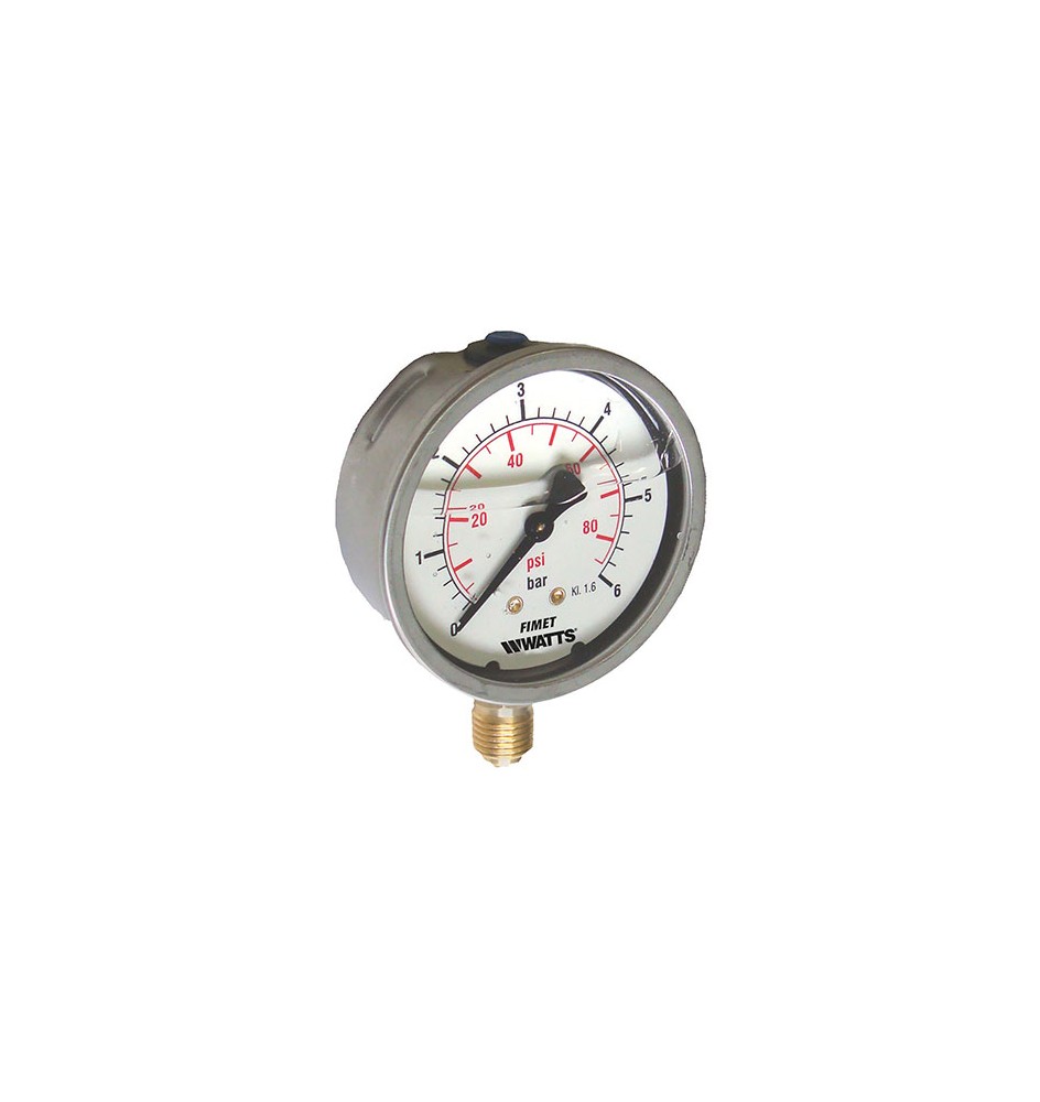 MANOMETRO A BAGNO DI GLICERINA MG1- INOX 63 12 bar