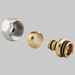 ADATTATORE TUBO MULTISTRATO PER VALVOLA MONOTUBO - 16 x 2 - 24 x 1,5