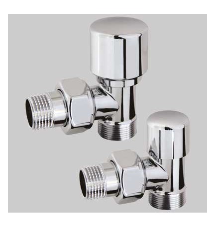 COPPIA VALVOLA E DETENTORE MINI ARREDA - Bianco 1/2 x 24 - 19