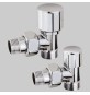 COPPIA VALVOLA E DETENTORE MINI ARREDA - Bianco 1/2 x 24 - 19