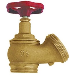 RUBINETTO IDRANTE PER MURO 1"1/2 x UNI 45