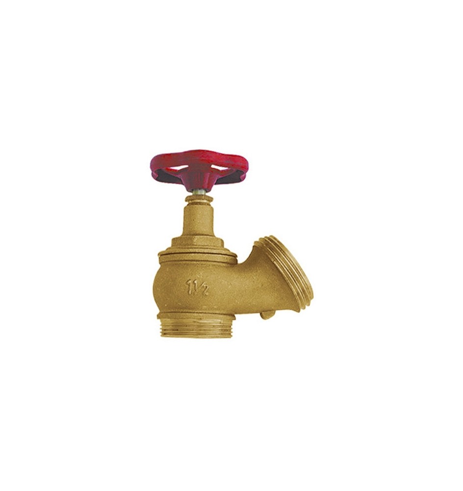 RUBINETTO IDRANTE PER MURO 1"1/2 x UNI 45