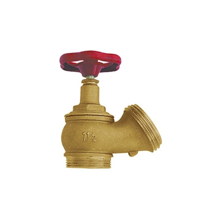 RUBINETTO IDRANTE PER MURO 1"1/2 x UNI 45