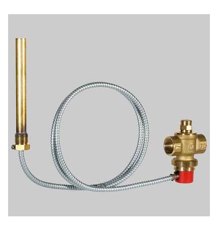 VALVOLA DI SCARICO TERMICO TS131 - Capillare da 1,3 m Att. 3/4