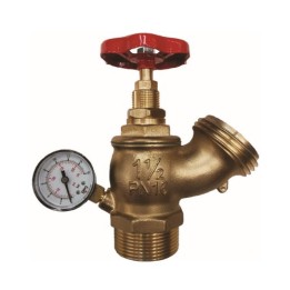 RUBINETTO IDRANTE A CORSA VARIABILE CON MANOMETRO 1” 1/2 DN 45