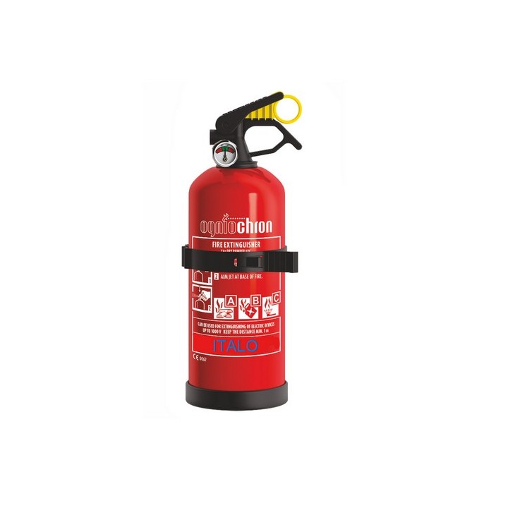 ESTINTORE A POLVERE kg 1 (Valvola in plastica)