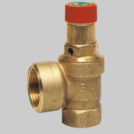 VALVOLA DI SICUREZZA ORDINARIA A MEMBRANA DI MASSIMA PRESSIONE - 1/2x3/4 3 Bar 50 kW