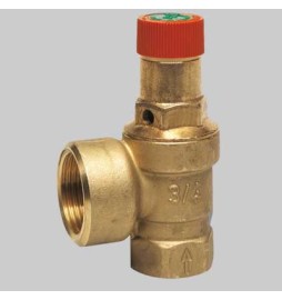 VALVOLA DI SICUREZZA ORDINARIA A MEMBRANA DI MASSIMA PRESSIONE - 3/4x1" 3 Bar...