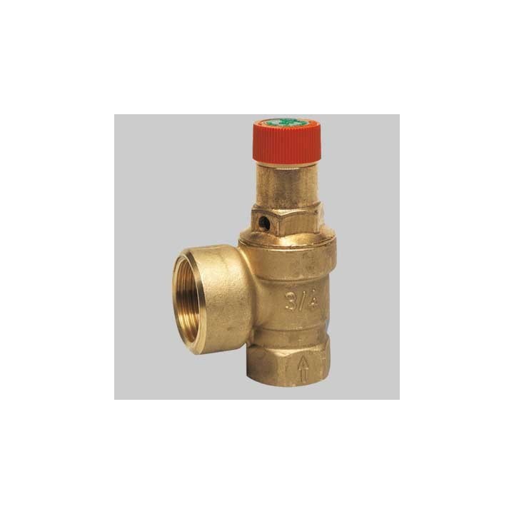 VALVOLA DI SICUREZZA ORDINARIA A MEMBRANA DI MASSIMA PRESSIONE - 3/4x1" 3 Bar 100 kW