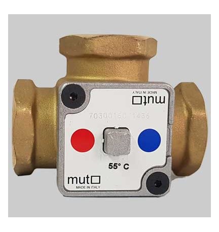 VALVOLA TERMOSTATICA DEVIATRICE - 1" Taratura 55° F