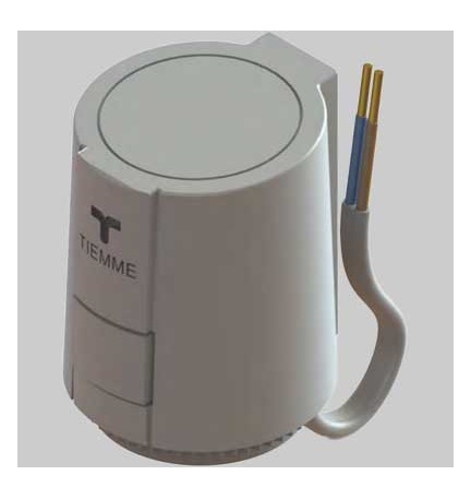 SERVOCOMANDO ELETTRONICO PER VALVOLA TERMOSTATICA 3 VIE DEVIATRICE/MISCELATRICE - 24 V