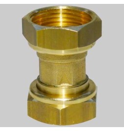 RACCORDO CON DADI GIREVOLI E VALVOLE DI NON RITORNO - FxF 1"