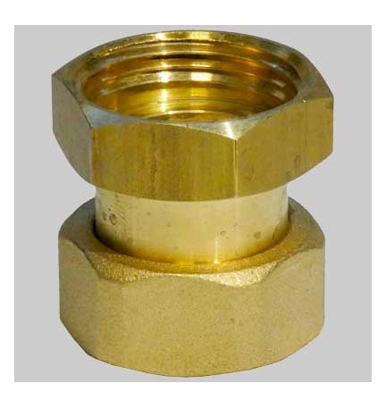 RACCORDO DI GIUNZIONE CON DADI GIREVOLI FF - FF 1"