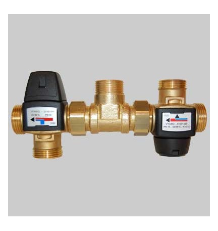 KIT SOLARE TERMICO - Filetti 1" Maschio