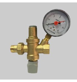 GRUPPO DI RIEMPIMENTO PN 10 CON MANOMETRO - MF 1/2