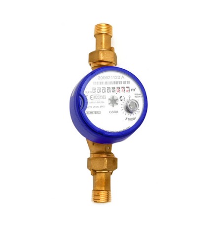 CONTATORE PER ACQUA FREDDA T50 QUADRANTE ASCIUTTO Diam. 15 - 1/2" L.110