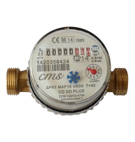 CONTATORE PER ACQUA FREDDA SUPER DRY ASCIUTTO CMS 3/4"