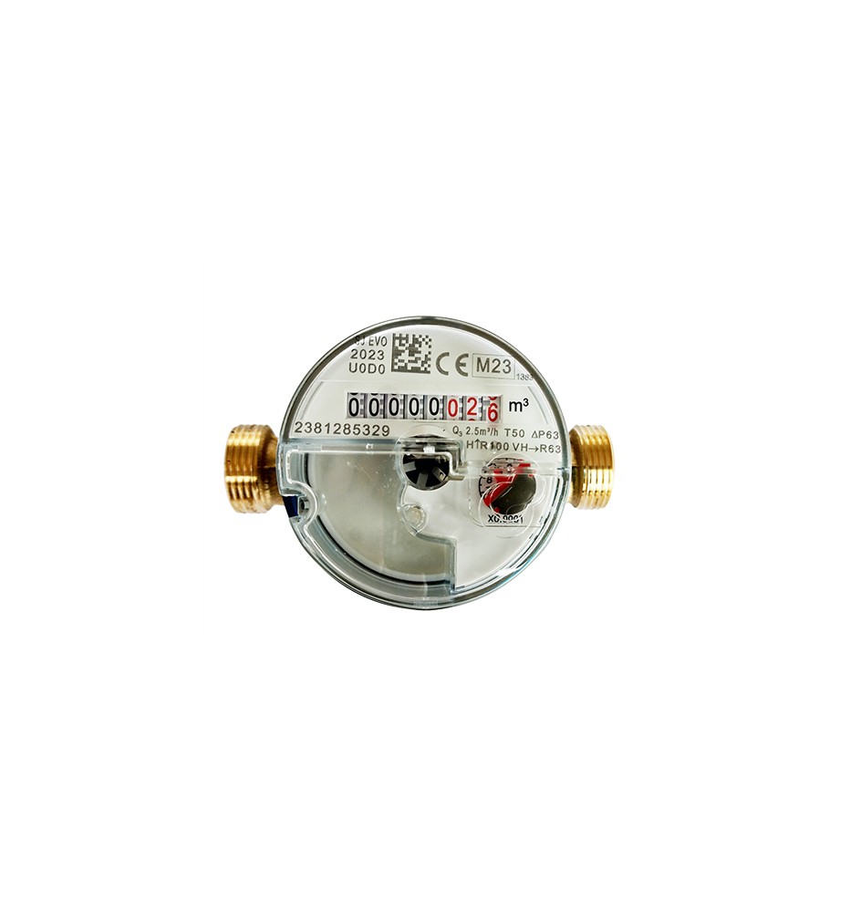 CONTATORE PER ACQUA G.U.SJ EVO 1/2"