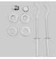 Kit per radiatori completo di mensole - 1" x 1/2