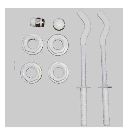 KIT PER RADIATORI COMPLETO DI MENSOLE - 1" x 3/8